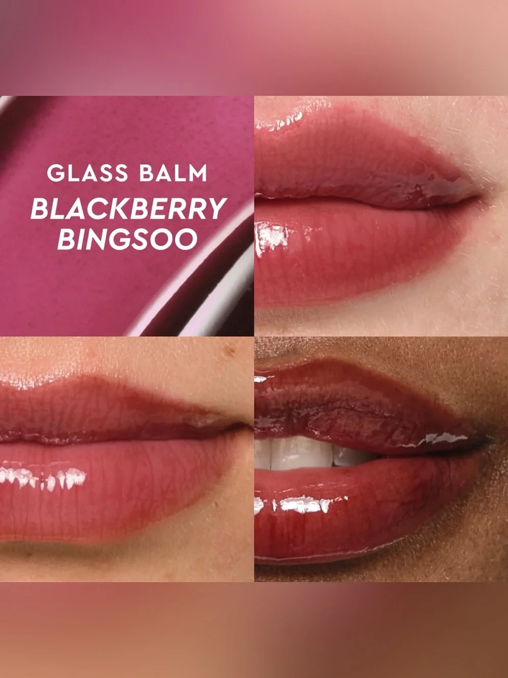 GLOW RECIPE GLASS BALM LIP TREATMENT- BLACKBERRY BINGSOO